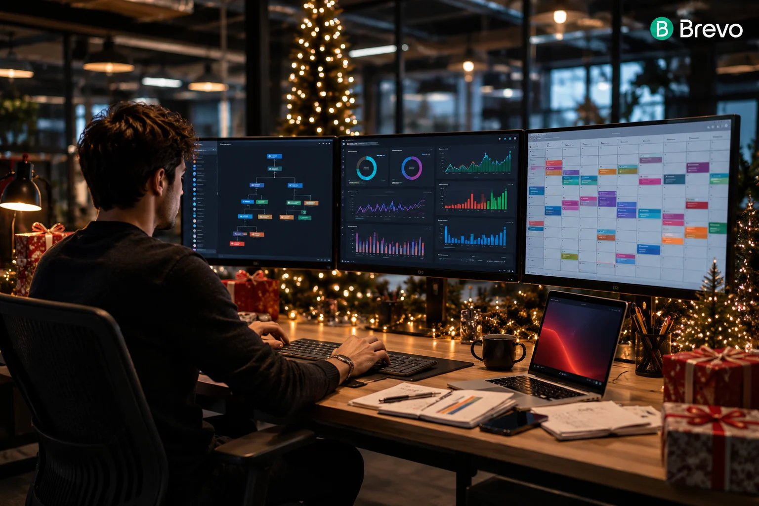 Calendario de marketing por correo electrónico navideño de 2026: todas las campañas que las empresas francesas deberían lanzar con Brevo